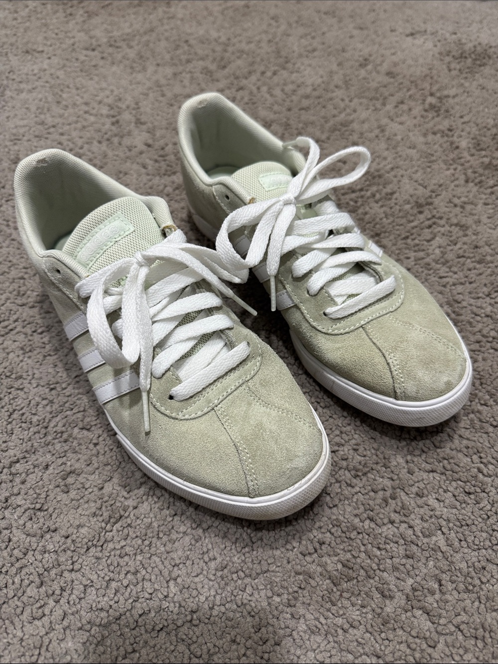 ADIDAS Women’s Suede Sneakers in Light Sage (size 8)